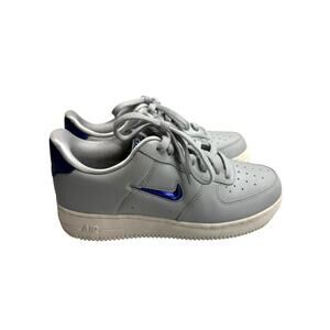 Nike Air Force 1 ’07 LV8 Jewel Wolf Grey Deep Royal Blue Men 6 / Women 7.5